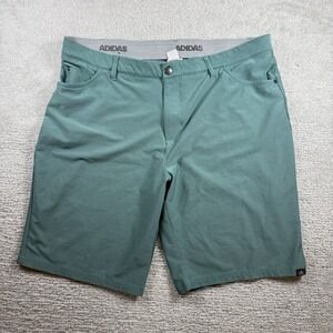 Adidas Ultimate 365 Golf Shorts Men's 38 Green Stretch Athletic Performance